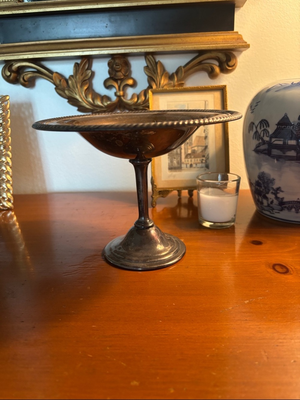 Vintage Silver Plated Candy Dish